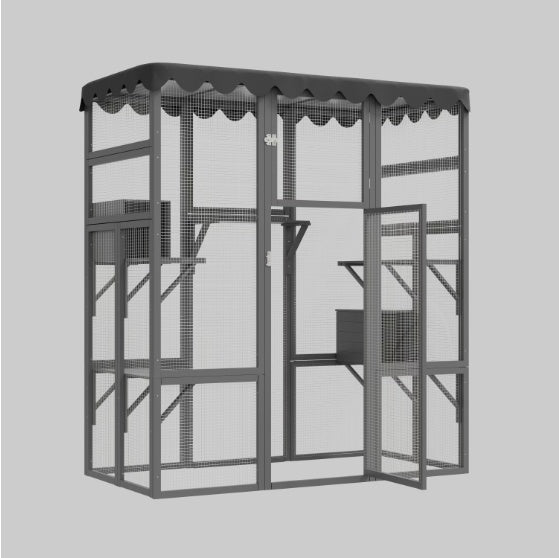 Wooden Wildcat Shelter Enclosure - Xmaker