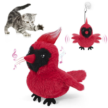 Interactive Cat Plush Toys For Indoor Cats Automatic Flapping Bird Cat Toy USB Rechargeable Electronic Pet Enrichment Toys - Xmaker