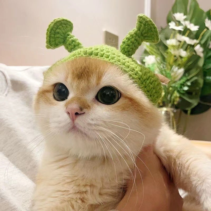 Handmade Knitted Cat Dog Hat Pet Hair Accessories Headgear - Xmaker