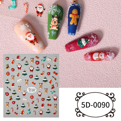 Christmas Nail Stickers Emblema - Xmaker