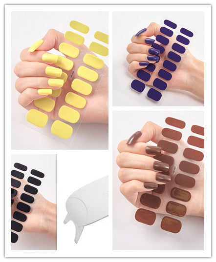 Waterproof and Long Lasting Nail Stickers Letter Color Nail Stickers Full Stickers - Xmaker