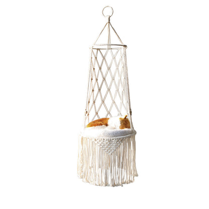 Macrame Cat Hammock Wall Hanging Swing - Xmaker