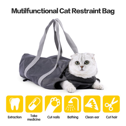 Cat Travel Bag Double Lined Anti Scratch And Bite Pet Bags - Xmaker