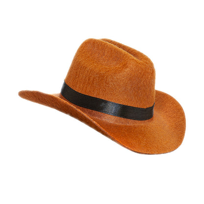 Pet Cat Western Straw Cowboy Hat - Xmaker