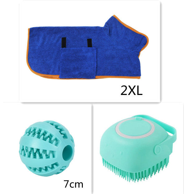 Silicone Dog Bath Massage Gloves Brush Pet Cat Bathroom Cleaning Tool Comb Brush For Dog Can Pour Shampoo Dog Grooming Supplies - Xmaker