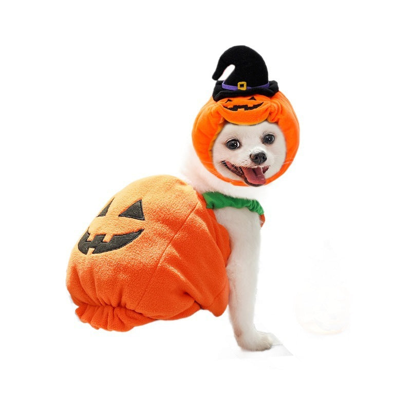 Pet Hat Halloween Funny Pumpkin Hat - Xmaker