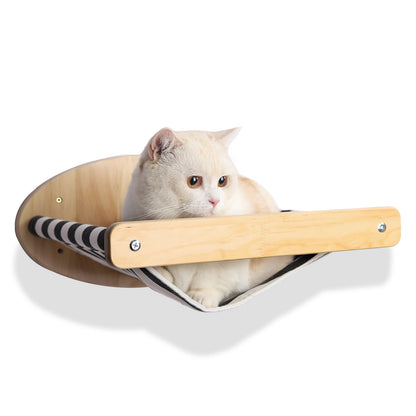 Pine Wood Cat Climbing Frame Cat Wall Hammock Staircase Room Space Capsule Cat Toy - Xmaker