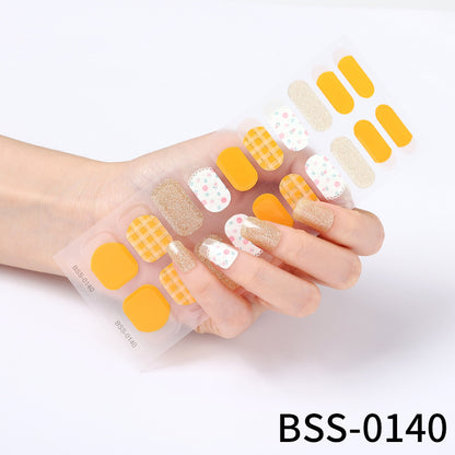 Gel Nail Stickers 3d Semi-cured Nail Stickers UV Nail Semi-baked Nail Stickers Paper - Xmaker