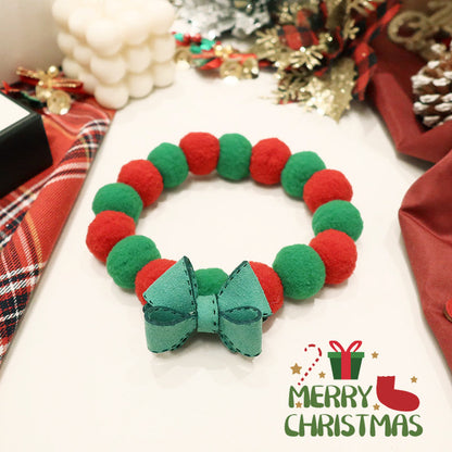 Cat Christmas Collar Scarf Halter Neck Decoration Bow Tie - Xmaker