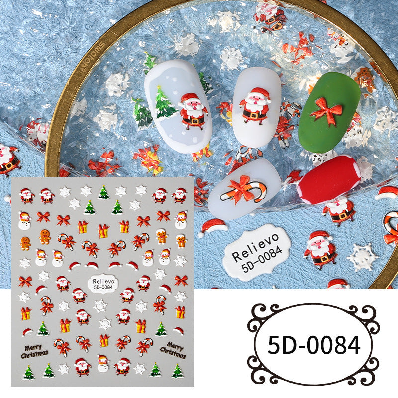 Christmas Nail Stickers Emblema - Xmaker