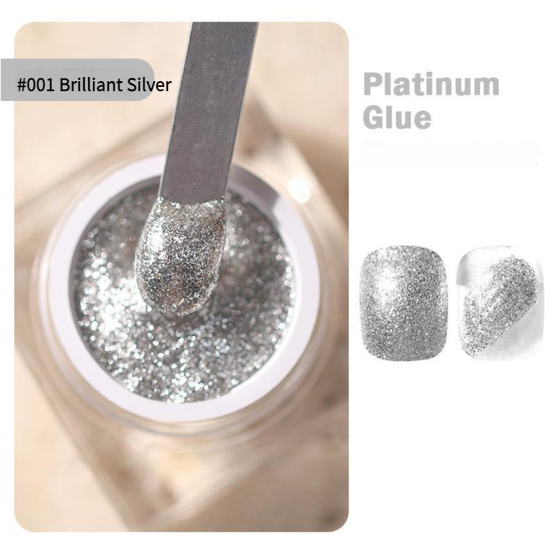 Nail glue bright nail polish UV glue broken diamond glitter powder - Xmaker