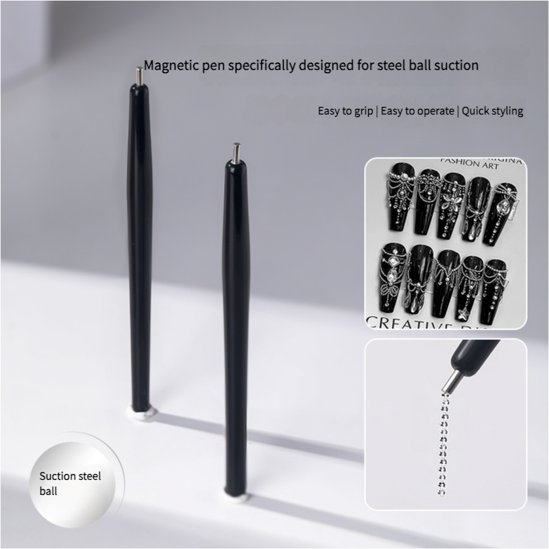 Nail art magnetic pen for steel ball suction for nail shop - Xmaker