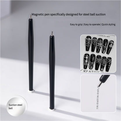 Nail art magnetic pen for steel ball suction for nail shop - Xmaker