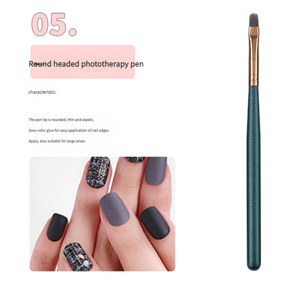 Nail art brush set painting universal pen nail shop professional phototherapy pen tool - Xmaker