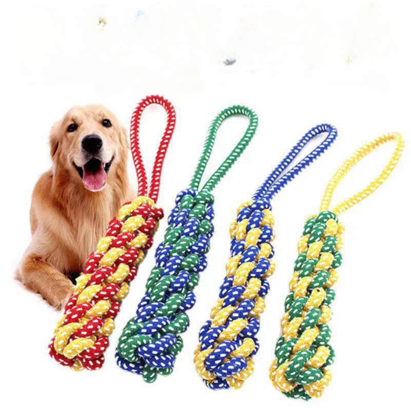 Pet Dog Teething Bite-Resistant Cotton Rope Toy - Xmaker