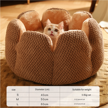 Pet cactus nest thickened plush pet nest cat bed - Xmaker