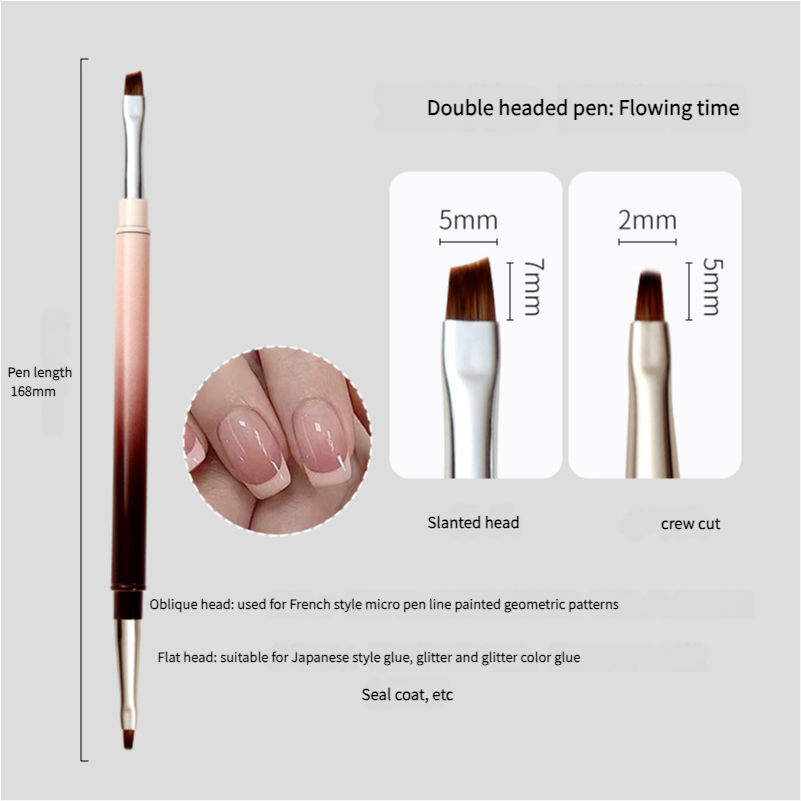 Gradient series double-headed nail brush phototherapy pen nail salon - Xmaker