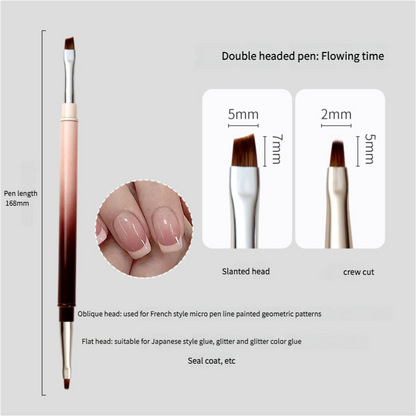 Gradient series double-headed nail brush phototherapy pen nail salon - Xmaker