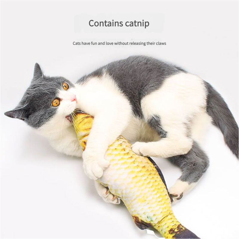 Pet Cat self-entertainment and catnip simulation fish chewing toys - Xmaker