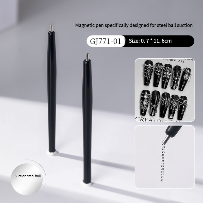 Nail art magnetic pen for steel ball suction for nail shop - Xmaker