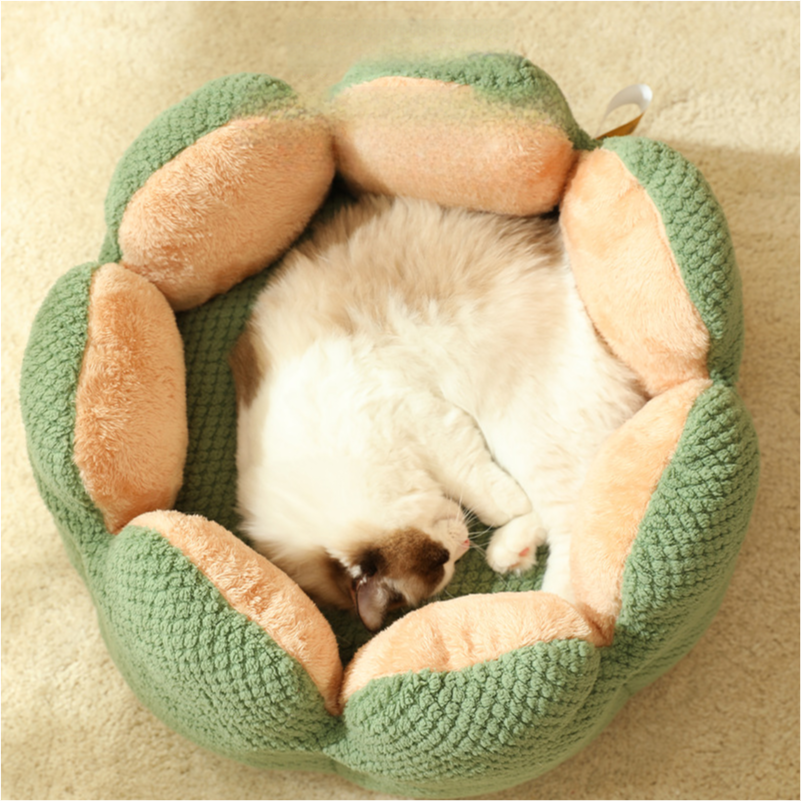 Pet cactus nest thickened plush pet nest cat bed - Xmaker