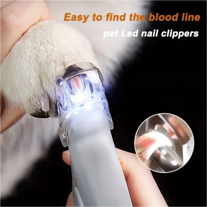 Pet Nail Clippers with LED light polishing pet cleaning supplies - Xmaker