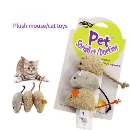 Cat Toy Simulation Plush Catnip Mouse - Xmaker