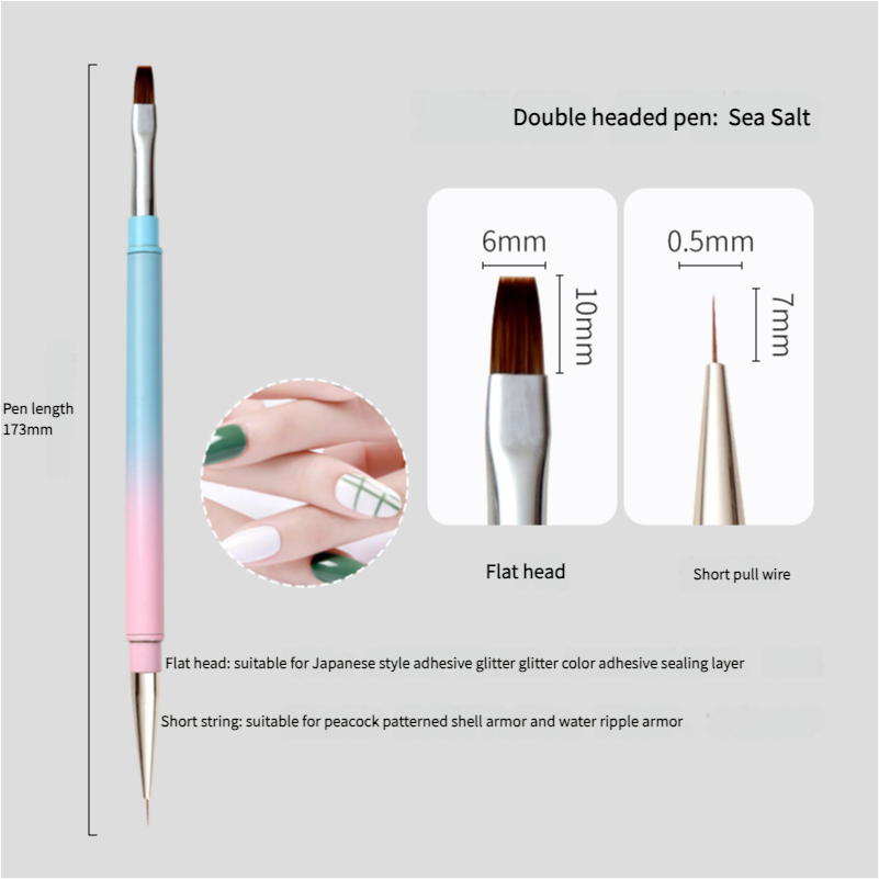 Gradient series double-headed nail brush phototherapy pen nail salon - Xmaker