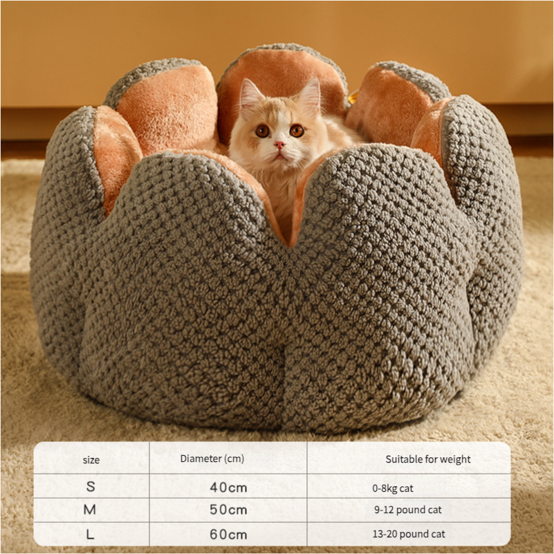 Pet cactus nest thickened plush pet nest cat bed - Xmaker