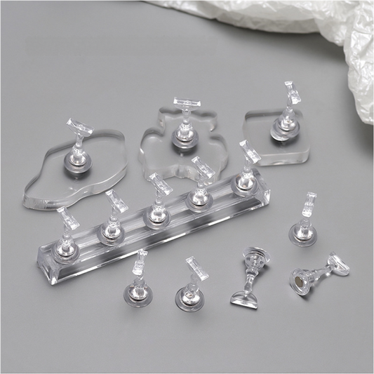 Nail piece support display stand