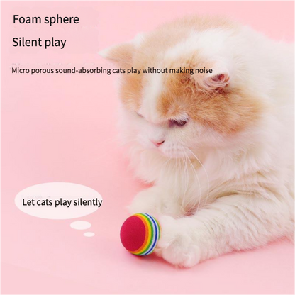 Pet cat toy rainbow self-play ball - Xmaker