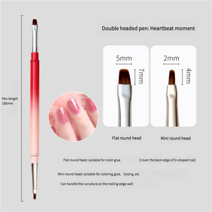 Gradient series double-headed nail brush phototherapy pen nail salon - Xmaker