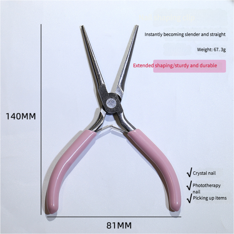 Nail tools long pointed shaping nail clips