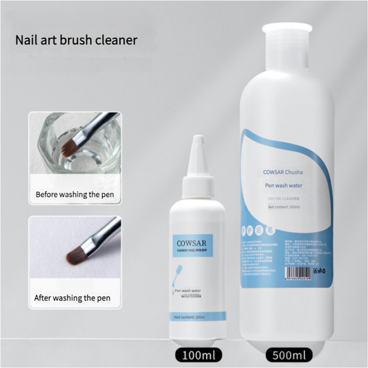 Nail salon pen washing gel water cleaning liquid