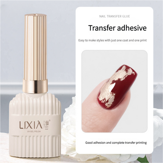 Nail transfer nail polish glue