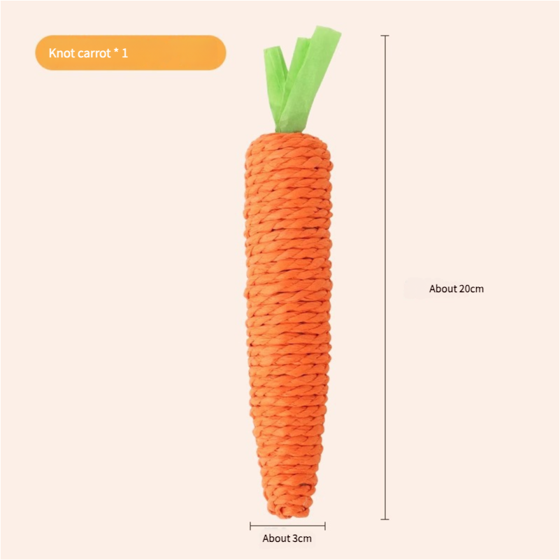 Pet Cat toy Self-Play Carrot Sticks Paper Rope Sounding Carrot - Xmaker