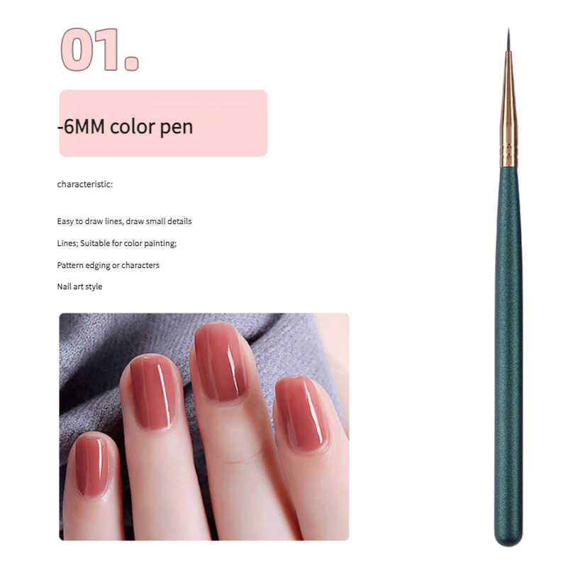 Nail art brush set painting universal pen nail shop professional phototherapy pen tool - Xmaker