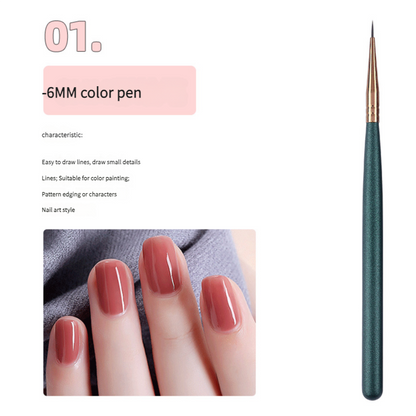 Nail art brush set painting universal pen nail shop professional phototherapy pen tool - Xmaker