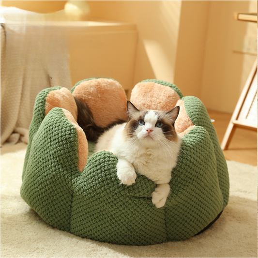 Pet cactus nest thickened plush pet nest cat bed - Xmaker