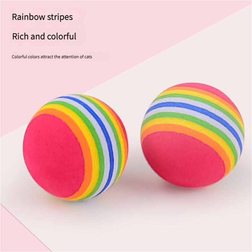 Pet cat toy rainbow self-play ball - Xmaker