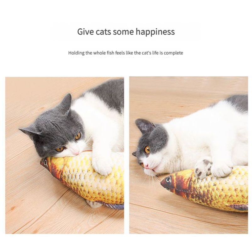 Pet Cat self-entertainment and catnip simulation fish chewing toys - Xmaker