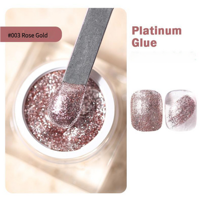 Nail glue bright nail polish UV glue broken diamond glitter powder - Xmaker