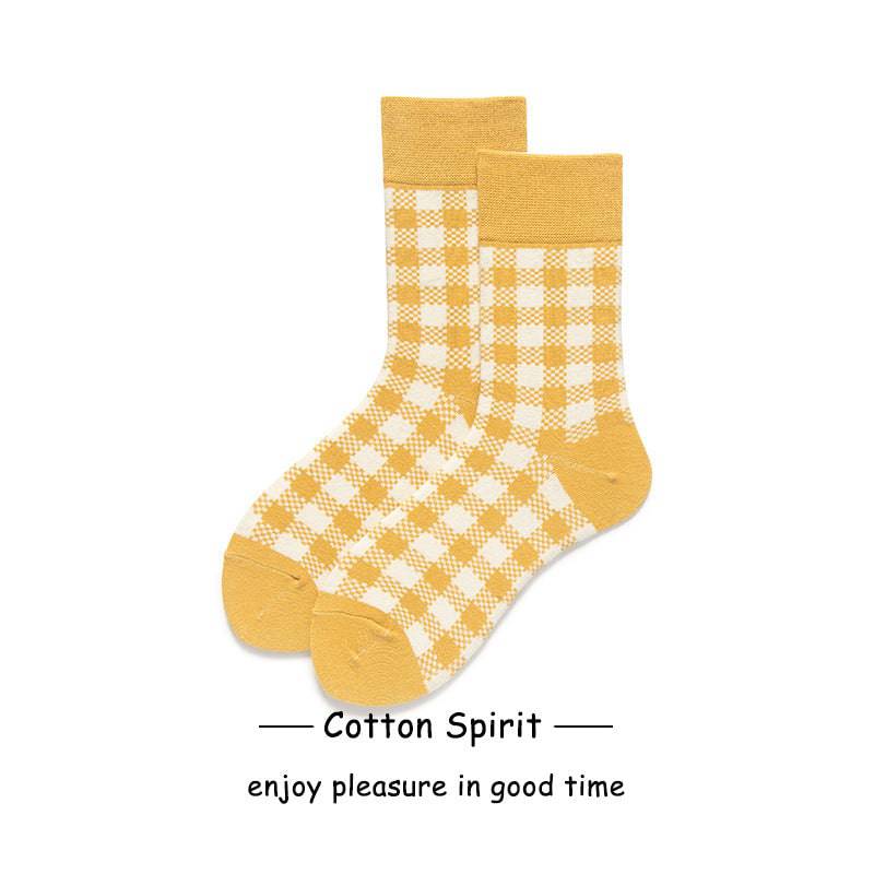 Women's Fashion Preppy Style Striped Mid-calf Length Socks - Xmaker. Inc