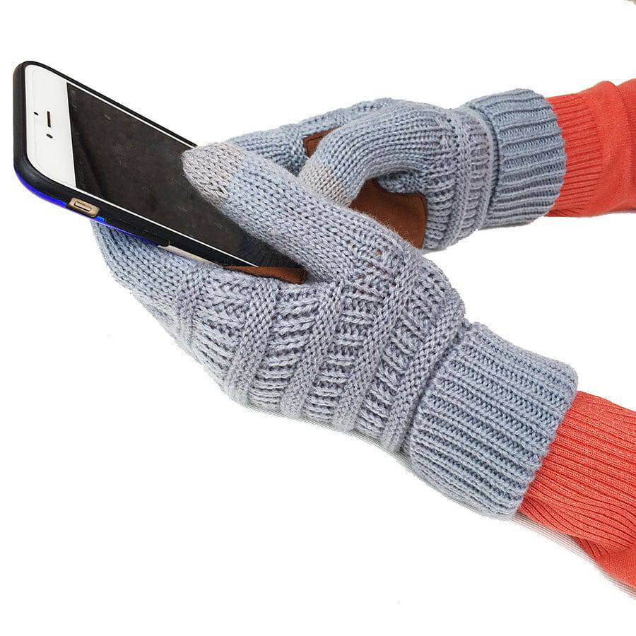 Wool Knitted Turn-over Labeling Touch Screen Gloves - Xmaker