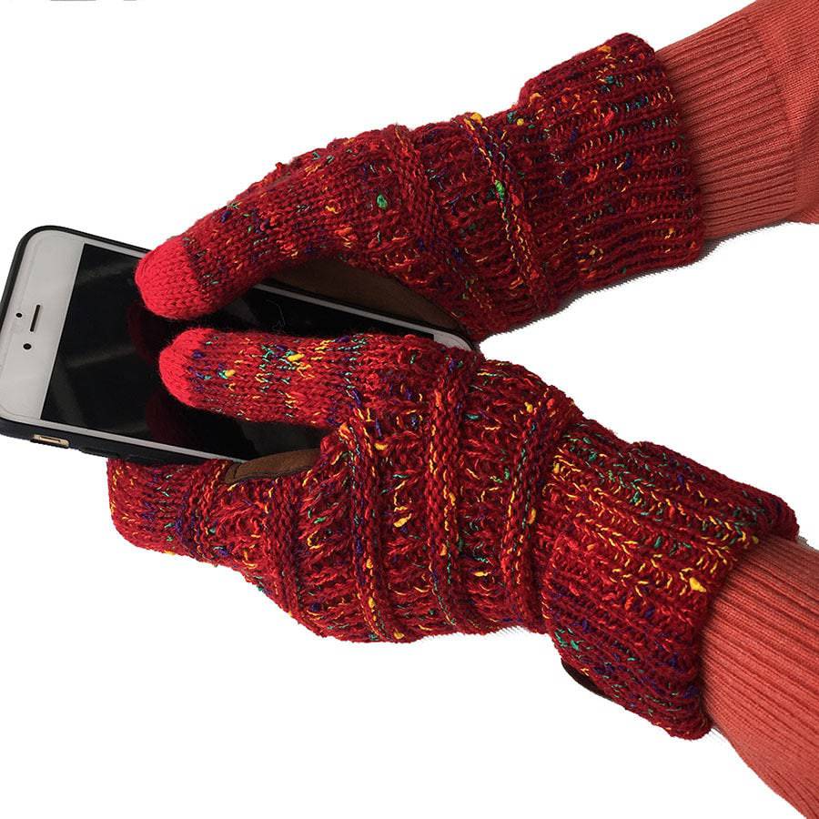 Wool Knitted Turn-over Labeling Touch Screen Gloves - Xmaker