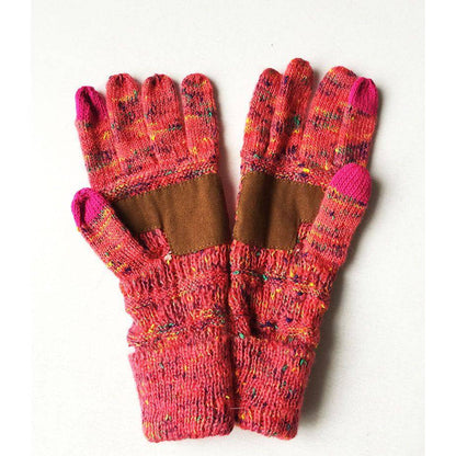 Wool Knitted Turn-over Labeling Touch Screen Gloves - Xmaker