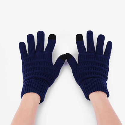 Wool Knitted Turn-over Labeling Touch Screen Gloves - Xmaker