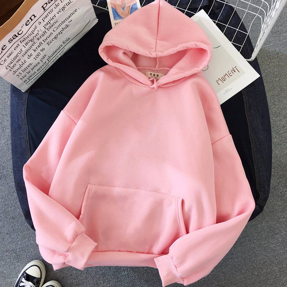 Girls Blank Solid Color Hoodie Sweater - Xmaker. Inc