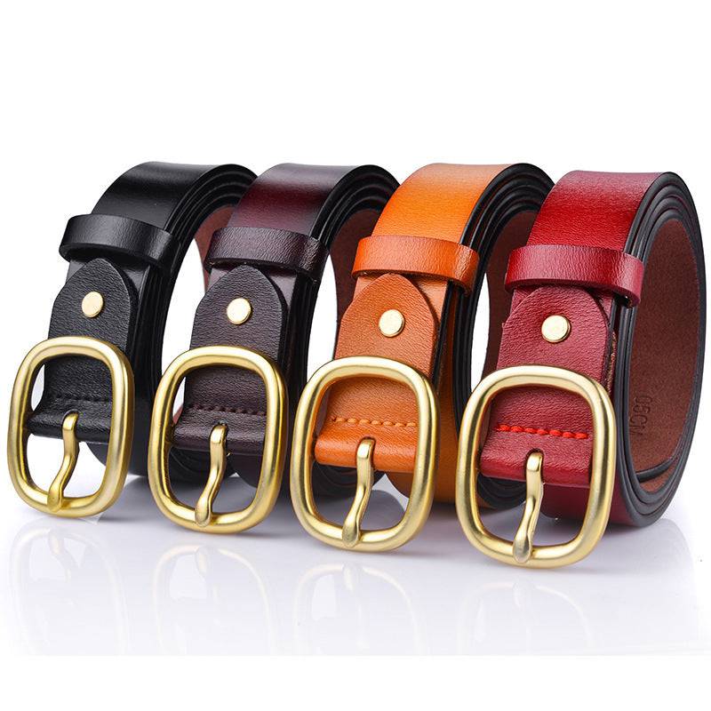 Simple And Versatile Women's New Genuine Leather Belt - Xmaker. Inc