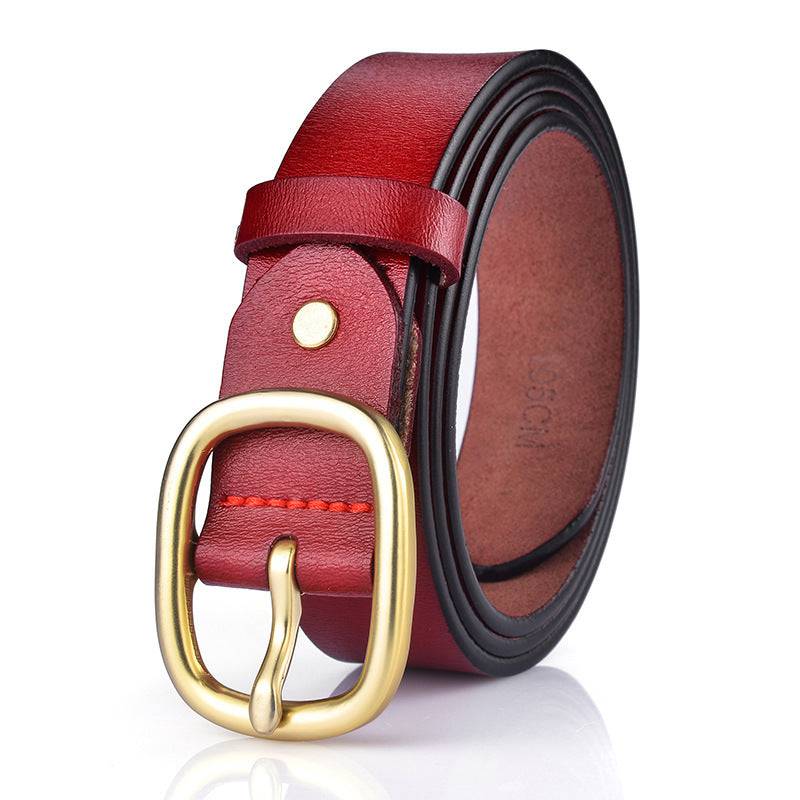 Simple And Versatile Women's New Genuine Leather Belt - Xmaker. Inc